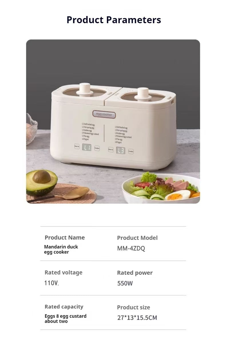 Egg Cooker Breakfast Maker Double Boiler