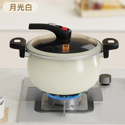 康巴赫珐琅微压锅防溢6.5LEnameled Micro Pressure Cooker 6.5L