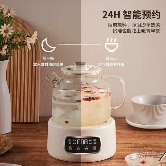 110V花茶壶煮茶器炖煮燕窝银耳玫瑰花茶壶开水壶110V Flower Tea Pot Tea Maker for Steaming Bird's Nest, Silver Ear Fungus, and Rose Tea Pot Kettle