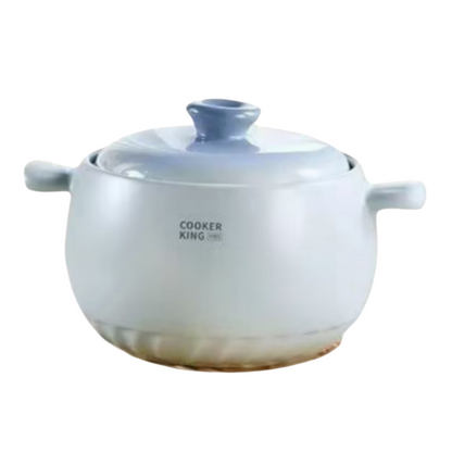 炊大皇砂锅煲耐高温干烧不裂煲仔饭陶瓷煲燃气灶专用Cooking King Sand Pot: High-temperature resistant, does not crack when dry-heated. Ceramic pot for cooking rice, specifically designed for gas stoves.