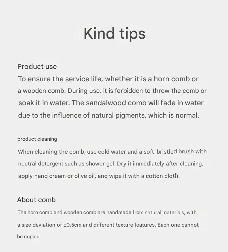 Ox horn comb meridian massage comb,Mother's Day Father's Day Birthday New Year Gift