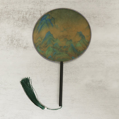 Chinese Style Ancient Fan with Hanfu Cheongsam