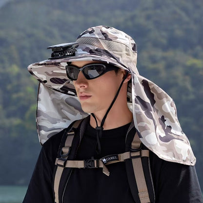 Outdoor fishing hiking Solar Fans hat