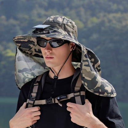 Outdoor fishing hiking Solar Fans hat