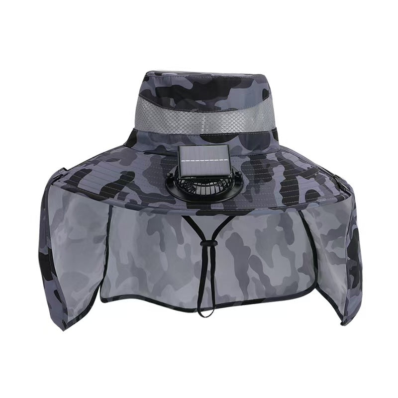 Outdoor fishing hiking Solar Fans hat