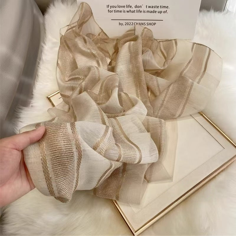 AGOCRIVI mulberry silk wool scarf fall and winter models