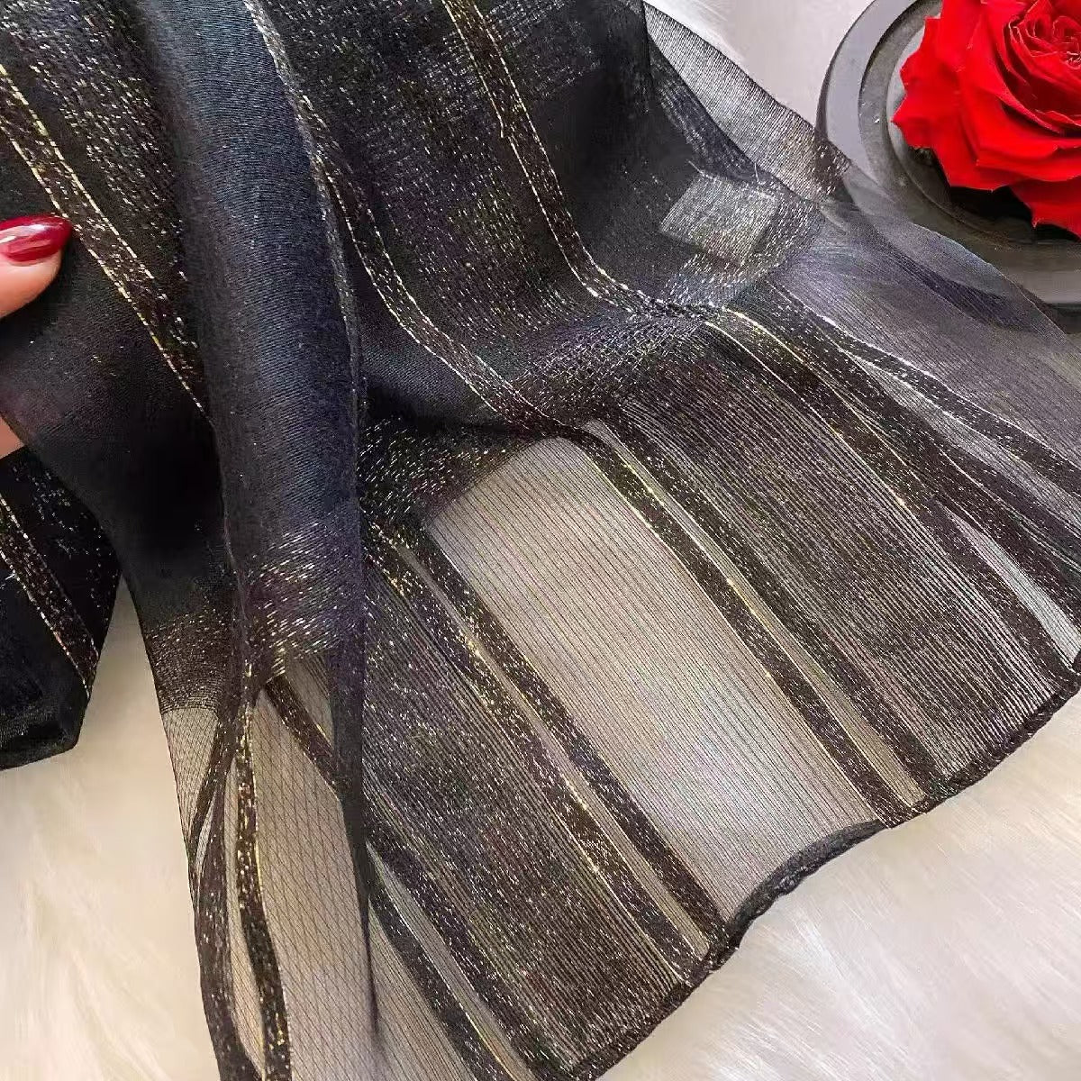 AGOCRIVI mulberry silk wool scarf fall and winter models