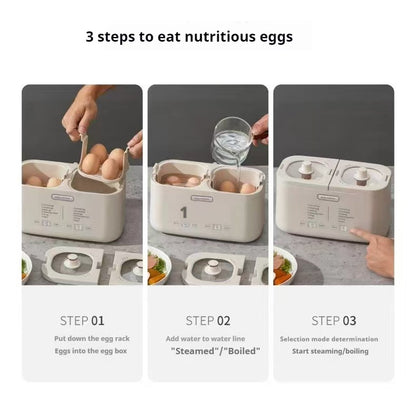 Egg Cooker Breakfast Maker Double Boiler
