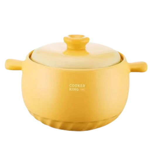 炊大皇砂锅煲耐高温干烧不裂煲仔饭陶瓷煲燃气灶专用Cooking King Sand Pot: High-temperature resistant, does not crack when dry-heated. Ceramic pot for cooking rice, specifically designed for gas stoves.