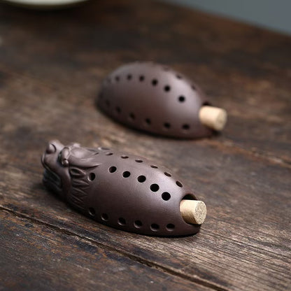 紫砂艾灸会阴灸调理养生貔貅款Purple Clay Moxibustion Perineum Moxibustion Wellness Pi Xiu Design