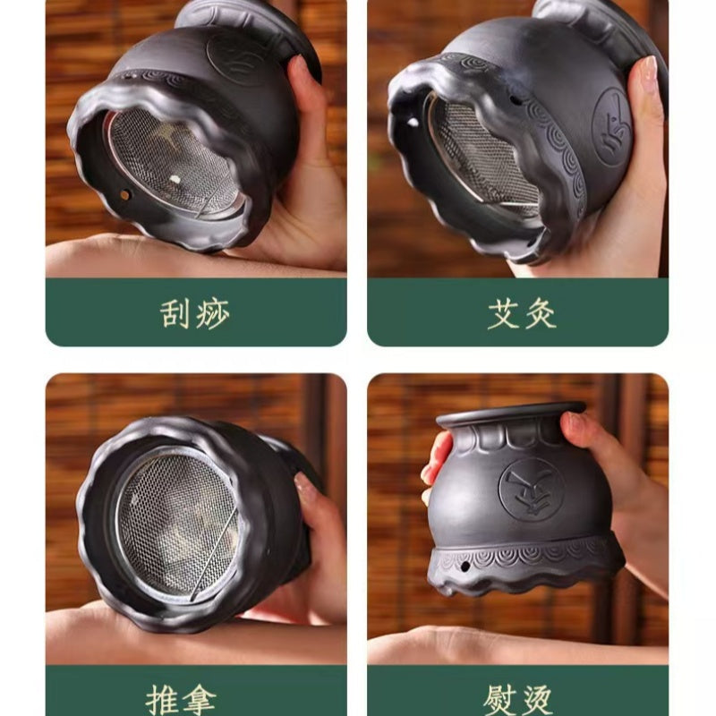 艾灸拔罐刮痧经络推拿砭石火龙罐Moxibustion, Cupping, Gua Sha, Meridian Massage, Bian Stone Therapy, Fire Dragon Cupping