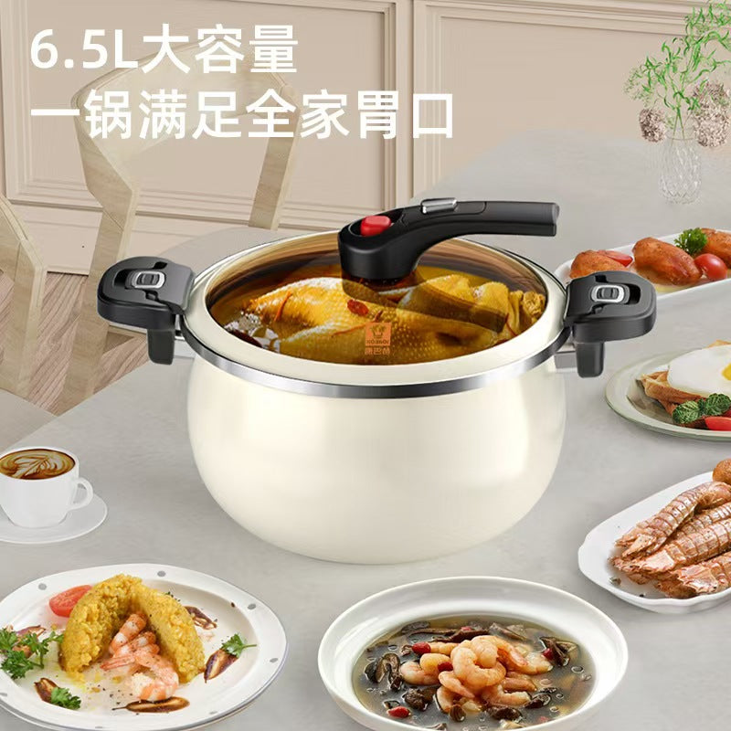 康巴赫珐琅微压锅防溢6.5LEnameled Micro Pressure Cooker 6.5L