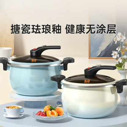 康巴赫珐琅微压锅防溢6.5LEnameled Micro Pressure Cooker 6.5L