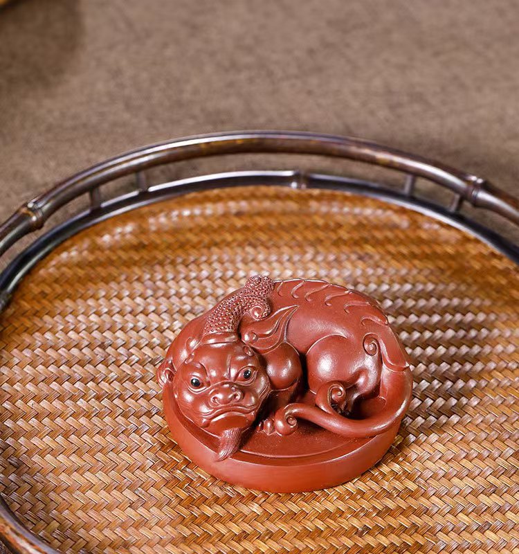 紫砂貔貅茶寵 茶具擺件Purple Clay Pixiu Tea Pet Tea Set Ornament