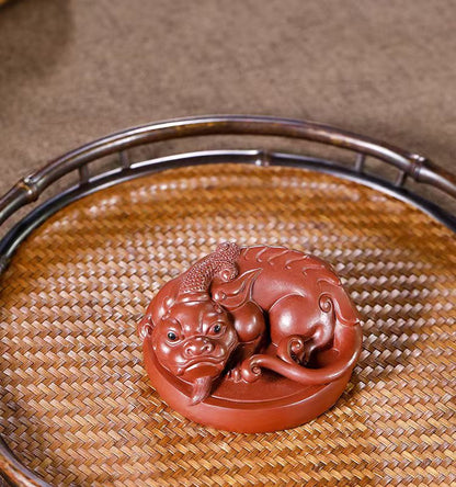 紫砂貔貅茶寵 茶具擺件Purple Clay Pixiu Tea Pet Tea Set Ornament