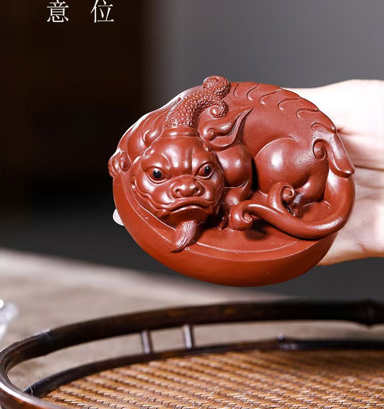 紫砂貔貅茶寵 茶具擺件Purple Clay Pixiu Tea Pet Tea Set Ornament