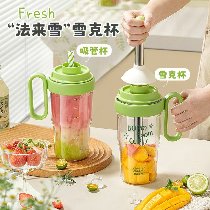 雪克杯手打柠檬茶调酒全套制作制作工具（雪克杯+制冰格+捣冰锤）Shaker Cup Handmade Lemon Tea Mixology Complete Set of Tools (Shaker Cup + Ice Tray + Ice Crusher)