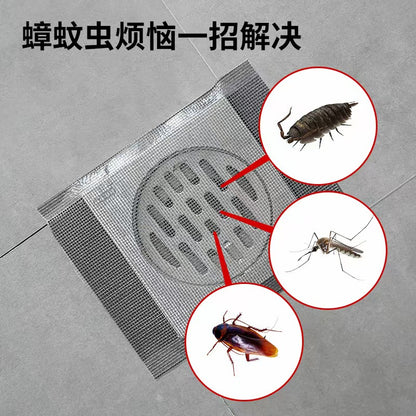 3卷10m一次性厨房浴室地漏贴下水道过滤网3 rolls of 10m disposable kitchen and bathroom floor drain stickers with sewer filter mesh