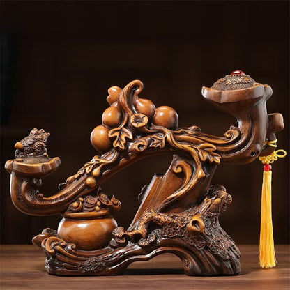 福祿如意，葫蘆如意家居玄關開業喬遷擺件Good Fortune and Prosperity, Gourd-Shaped Ruyi Home Decor for Entrances, Grand Openings, and Housewarmings